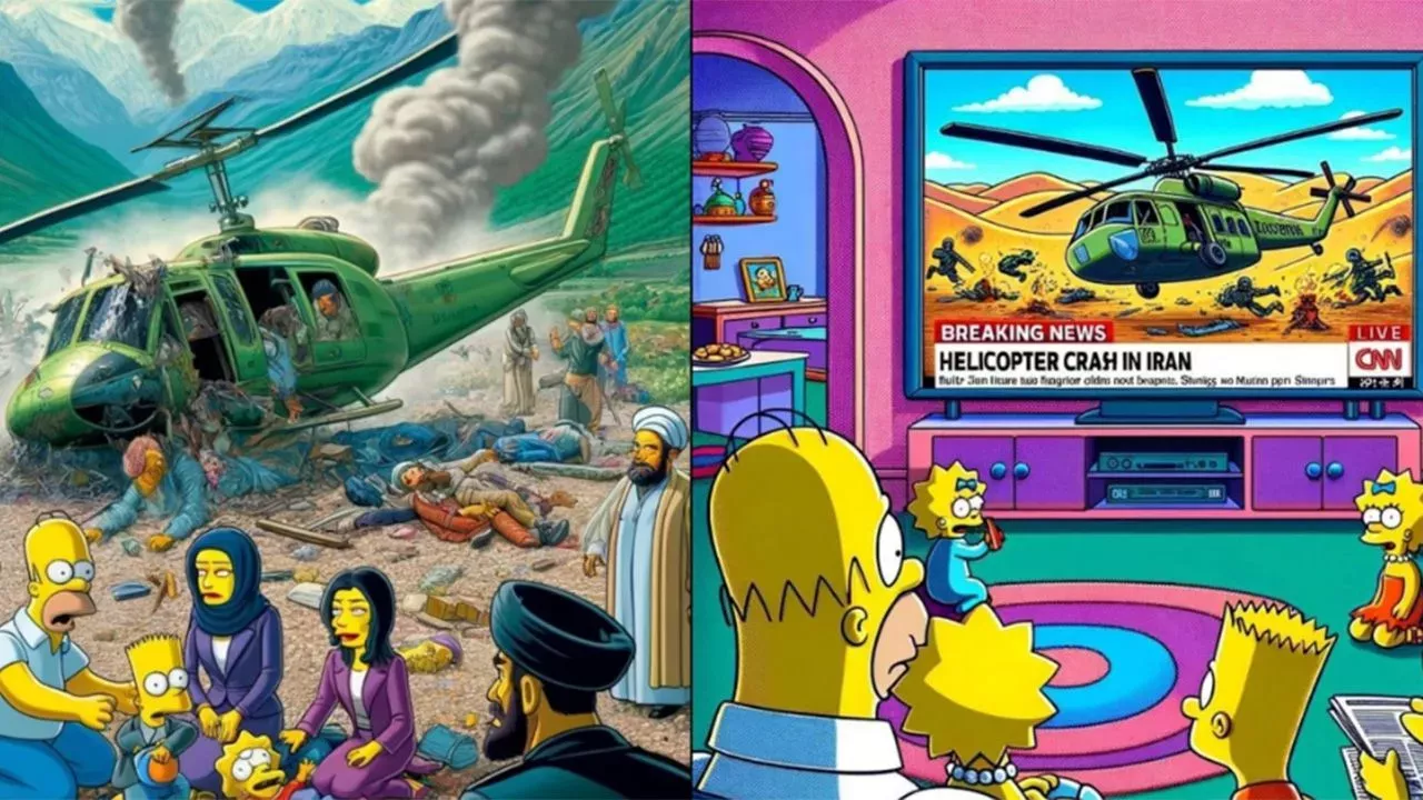 Simpsonslar İran cumhurbaşkanı Reisi’nin helikopter kazasını da mı bildi?